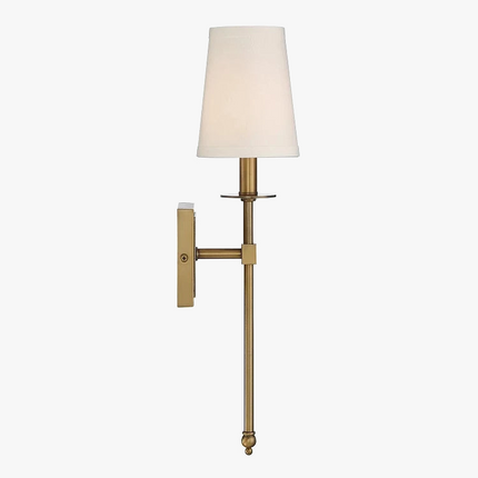 applique murale en fer abat-jour long pour intérieur élégant