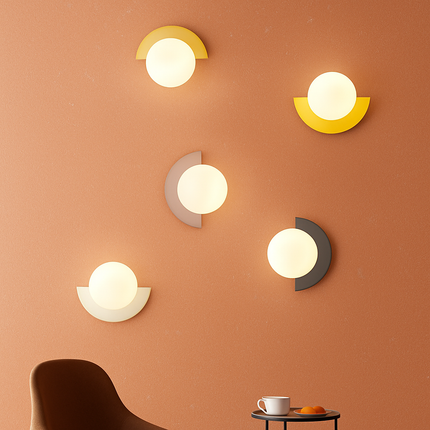 Applique murale en fer au design nordique en éventail — LZ4N7Q2