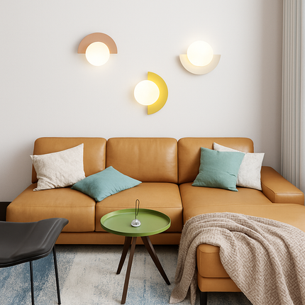 Applique murale en fer au design nordique en éventail — LZ4N7Q2