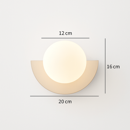 Applique murale en fer au design nordique en éventail — LZ4N7Q2