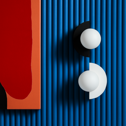 Applique murale en fer au design nordique en éventail — LZ4N7Q2