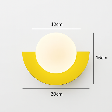Applique murale en fer au design nordique en éventail — LZ4N7Q2