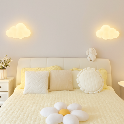 Applique murale nuage blanc pour chambre enfant — LZ4X9QJ