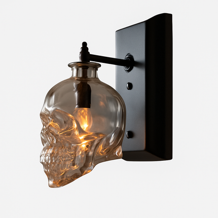 Applique murale en verre design tête de mort Skull — LZ4X9T