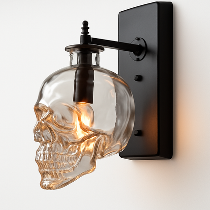Applique murale en verre design tête de mort Skull — LZ4X9T