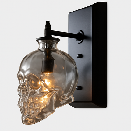 Applique murale en verre design tête de mort Skull — LZ4X9T