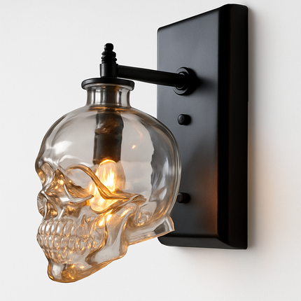 Applique murale en verre design tête de mort Skull — LZ4X9T
