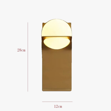 Applique murale design en métal doré avec globe en verre — LZ4X9P