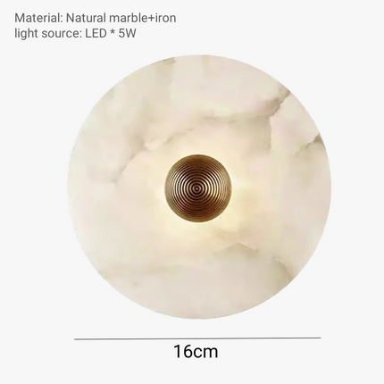 Applique murale en marbre naturel pour salon et canapé — LZ4X9T