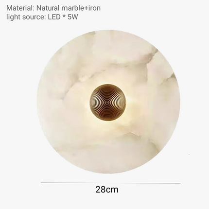 Applique murale en marbre naturel pour salon et canapé — LZ4X9T