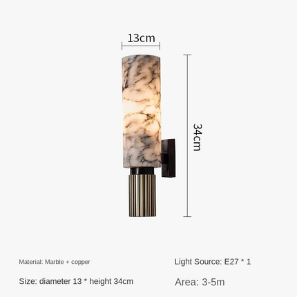 Applique murale en marbre naturel espagnol pour intérieur raffiné — LZ4X9P2