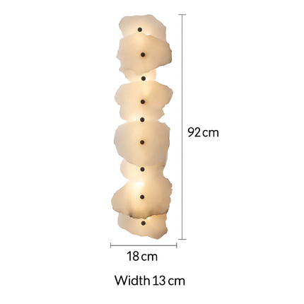 Applique murale haut de gamme en marbre naturel et cuivre design moderne — LZ4X9P2