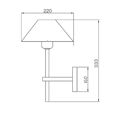 Applique murale en tissu style américain pour éclairage intérieur moderne — LZ4X9B2
