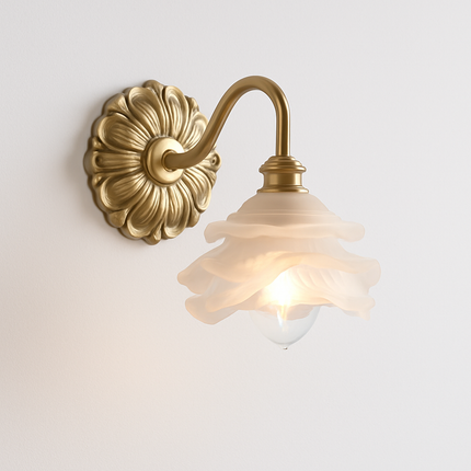 Applique murale rustique en verre dépoli — LZ4M7Q9