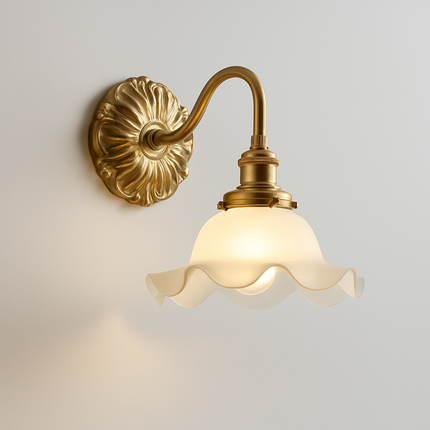 Applique murale rustique en verre dépoli — LZ4M7Q9