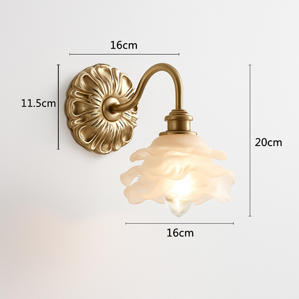 Applique murale rustique en verre dépoli — LZ4M7Q9