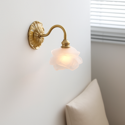 Applique murale rustique en verre dépoli — LZ4M7Q9