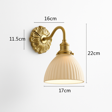 Applique murale rustique en verre dépoli — LZ4M7Q9