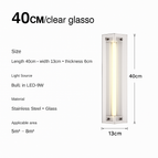 Blanc froid (5500-7000K) / Gris fumé-40cm
