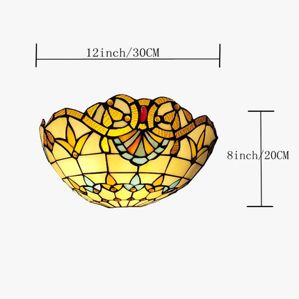 Applique murale en verre style Art déco européen Tiffany — LZ4X9QJ