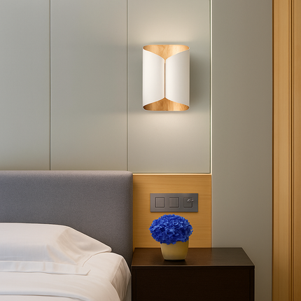 Applique murale design enroulée noire et dorée — LZ4M9X