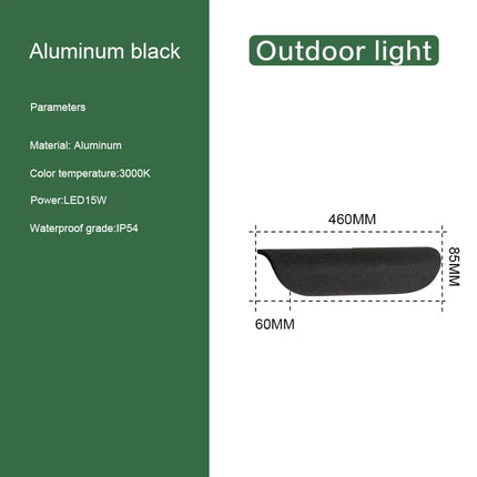 Applique murale extérieure extérieure IP65 étanche LED luminaires muraux finition blanche lumière en aluminium pour porte d'entrée de porche