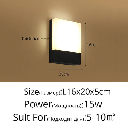 Applique murale extérieure imperméable pour jardin, hôtel et villa — LZ4X9P2Q