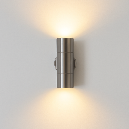 Applique murale extérieure LED étanche double lumière en acier inoxydable — LZ4X9P2Q