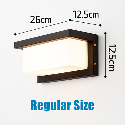 Applique murale LED extérieure extra large étanche IP65 avec détecteur de mouvement — LZ4X9T2