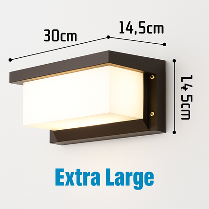 Applique murale LED extérieure extra large étanche IP65 avec détecteur de mouvement — LZ4X9T2