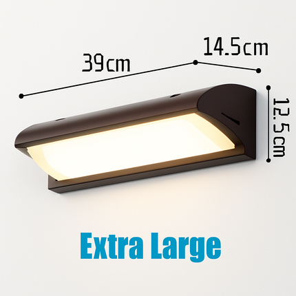 Applique murale LED extérieure extra large étanche IP65 avec détecteur de mouvement — LZ4X9T2