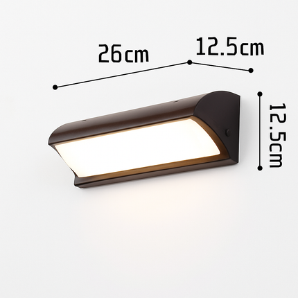 Applique murale LED extérieure extra large étanche IP65 avec détecteur de mouvement — LZ4X9T2