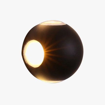 Applique murale LED noire étanche IP65 pour extérieur jardin et porche — LZ4X9T2