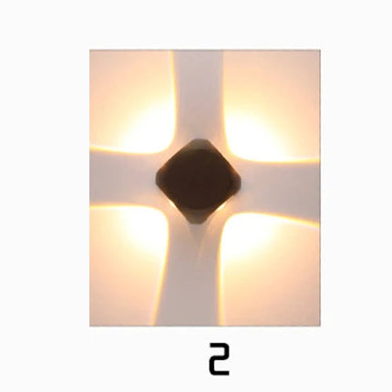 Applique murale LED noire étanche IP65 pour extérieur jardin et porche — LZ4X9T2
