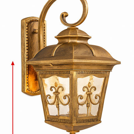 Applique murale rétro pour éclairage extérieur de jardin et cour — LZ4G7T9