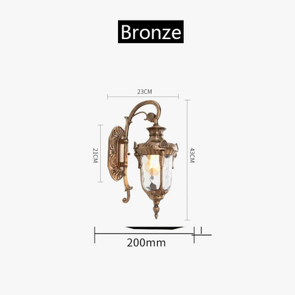 Applique murale extérieure rétro étanche pour jardin résidentiel — LZ4X9M