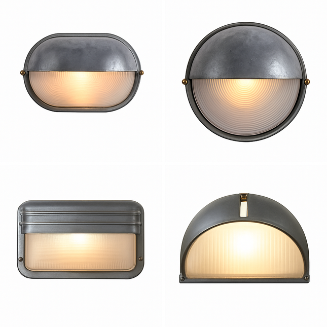 Applique murale extérieure en aluminium style industriel rétro — LZ4X9Q2