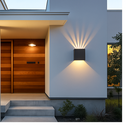 Applique murale extérieure étanche avec angle réglable pour jardin et terrasse — LZ4X9P2
