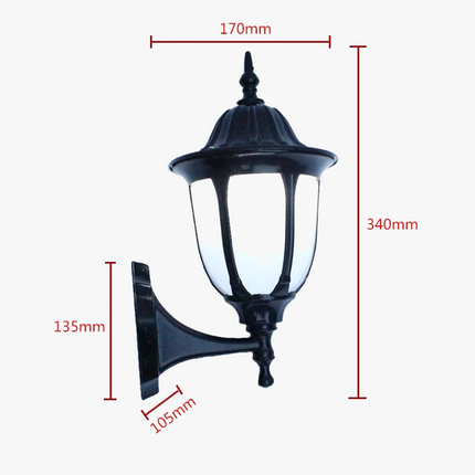 Applique murale extérieure étanche style rétro pour éclairage de jardin — LZ4X9P2