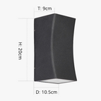 Style C D10,5x20cm / Blanc chaud - 3000K