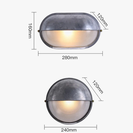 Applique murale extérieure vintage LED étanche et antirouille — LZ4X9P2