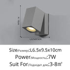 C Blanc L12x10cm 5W / Blanc chaud (2700-3500K)