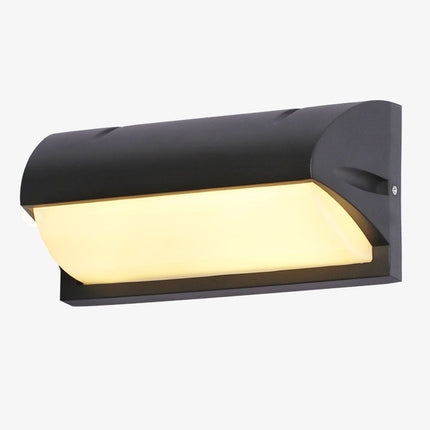 Applique murale LED extérieure en métal noir Hallen — LZ4X9QJ