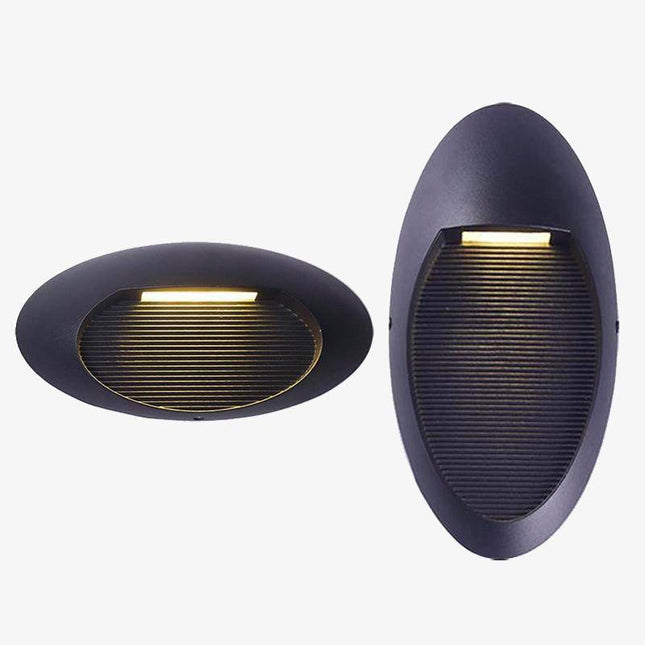 Applique murale extérieure à LED ovale Porch