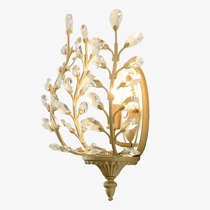 Applique murale décorative à motif floral en cristal — LZ4XJ9