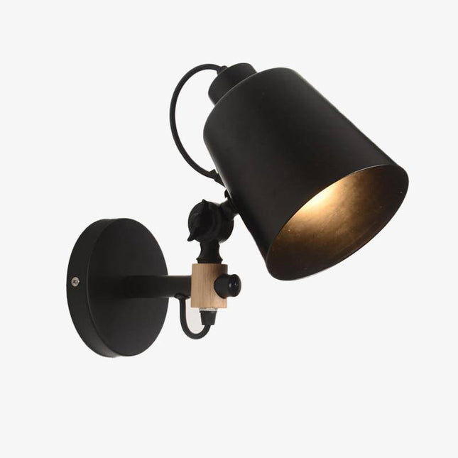 Applique murale industrielle à LED avec abat-jour en métal design Loft