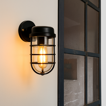 Applique murale LED étanche style industriel rétro pour extérieur — LZ4X9P2
