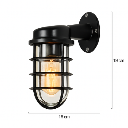 Applique murale LED étanche style industriel rétro pour extérieur — LZ4X9P2