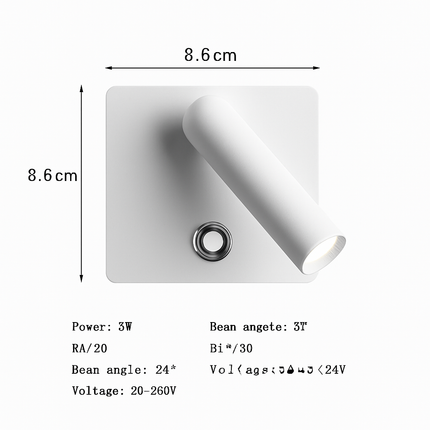 Applique murale LED à intensité variable avec interrupteur intégré — LZ4M7Q2
