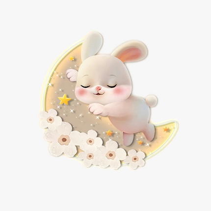 Applique murale décorative lapin aux fraises pour chambre d’enfant — LZ4X9T2